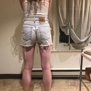 Vintage Levi 550 denim shorts